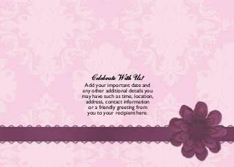 Plum Enchantment Standard Sized Save the Date Postcards