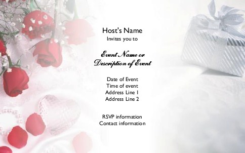 Ring Around the Roses Postcard Invitation-Oversized