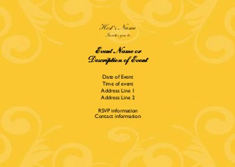 Sunny Yellow Future Postcard Invitation-Standard