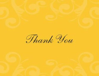 Sunny Yellow Future Wedding Thank You Cards