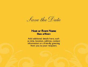 Sunny Yellow Future Large Save the Date Magnets