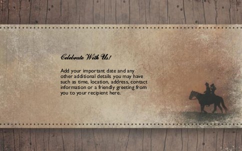 Western Affection Oversized Save the Date  Postcards