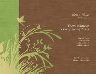 A Green Earth Hen Night Invitations