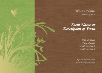 A Green Earth Postcard Invitation-Standard
