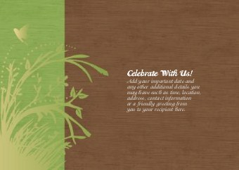 A Green Earth Standard Sized Save the Date Postcards