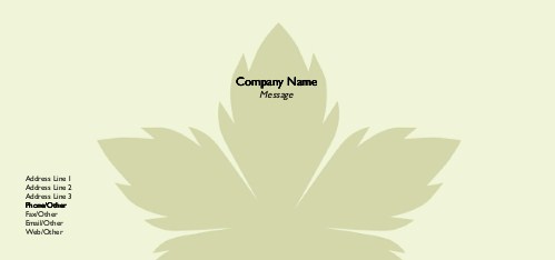 Business in Bloom Full Colour Compliment Slips