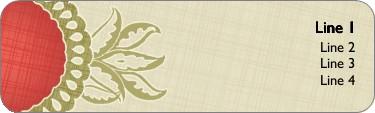 Christmas Texture Return Address Labels