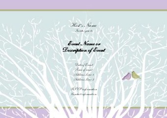 Love Birds Postcard Invitation-Standard