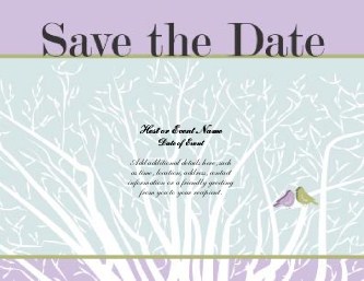 Love Birds Large Save the Date Magnets
