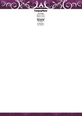 Opulent Mystery A4 Letterhead
