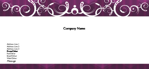 Opulent Mystery Full Colour Compliment Slips