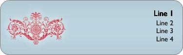 Ornate Christmas Return Address Labels