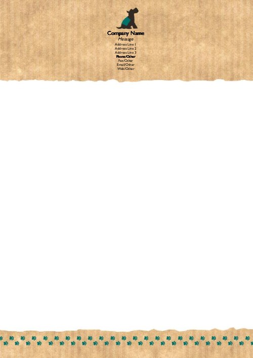 Tracking Business A4 Letterhead