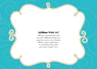 Turquoise Vows Standard Sized Save the Date Postcards