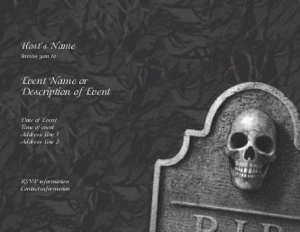 Boneyard Hen Night Invitations