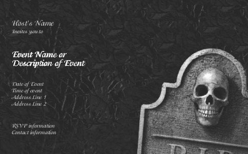 Boneyard Postcard Invitation-Oversized
