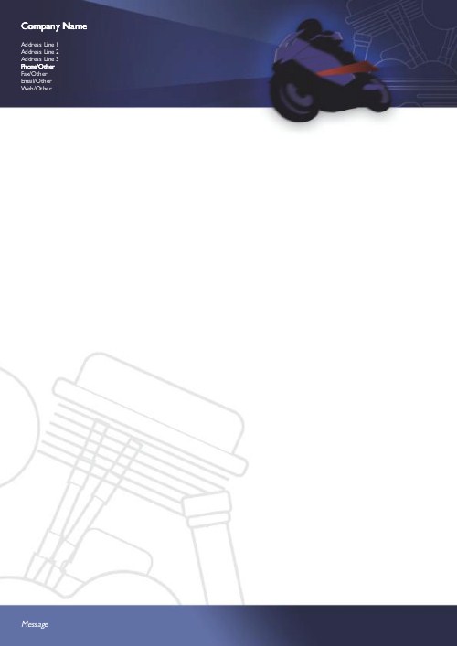 Hit the Road A4 Letterhead