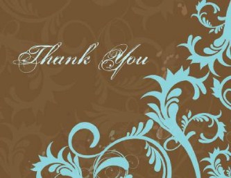Modern Manners Wedding Thank You Cards