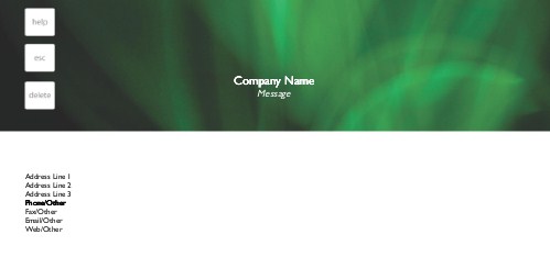 Push Your Buttons Full Colour Compliment Slips