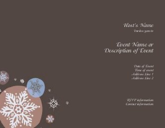 Swirling SnowFlakes Hen Night Invitations