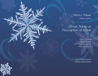 Whirling Flakes Hen Night Invitations