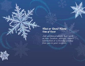 Whirling Flakes Large Save the Date Magnets