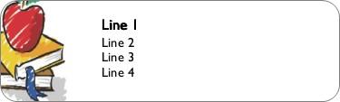 Apple for Teacher Return Address Labels