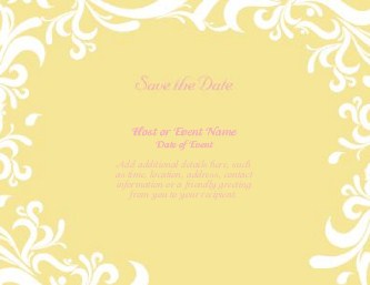 Buttery Yellow Bouquet Large Save the Date Magnets