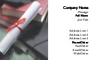 Diploma and Mortar Board Recycled Business Cards