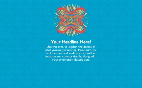 Psychedelic Starburst Full Colour Oversized Postcards