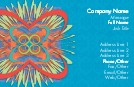 Psychedelic Starburst Full Colour Magnetic Business Cards