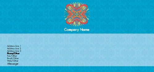 Psychedelic Starburst Full Colour Compliment Slips