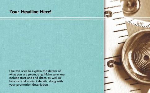 Sewing Measures Full Colour Oversized Postcards