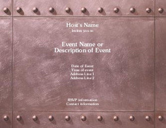 Simply Riveting Hen Night Invitations