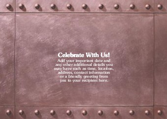 Simply Riveting Standard Sized Save the Date Postcards