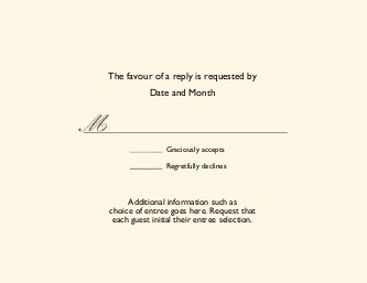 Solid Cream Reply Cards