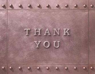 Simply Riveting Wedding Thank You Cards