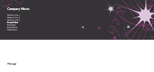 Cool Cosmos Full Colour Compliment Slips
