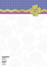 Feminine Charm A4 Letterhead