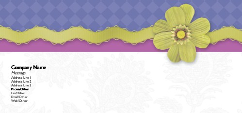 Feminine Charm Full Colour Compliment Slips