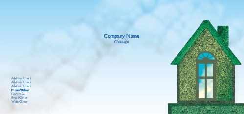 Green Living Full Colour Compliment Slips