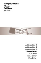 Handshake Recycled Business Cards