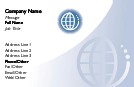 Worldwide Reach Recycled Business Cards