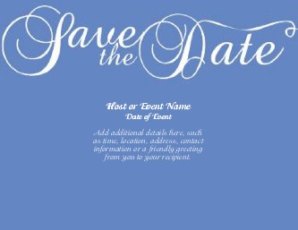 Cornflower Baby Flourish Large Save the Date Magnets