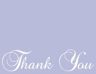 Lavender Flourish Wedding Thank You Cards