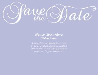 Lavender Flourish Large Save the Date Magnets