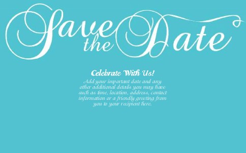 Mayfair Flourish Oversized Save the Date  Postcards