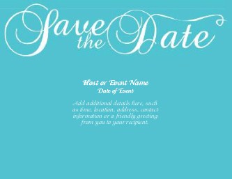 Mayfair Flourish Large Save the Date Magnets