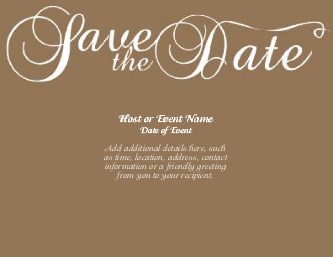 Milk Chocolate Flourish Large Save the Date Magnets
