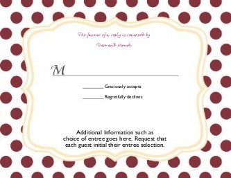 Ruby Red Romance Reply Cards